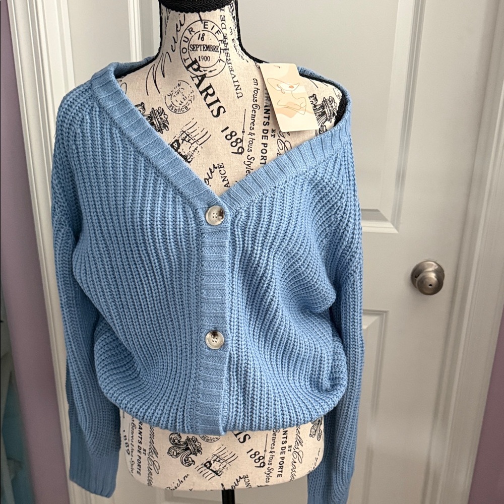 Fashion Brand Company Light Blue Cardigan
